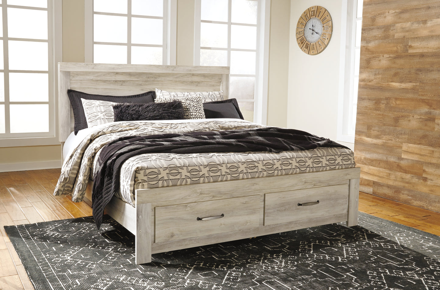 Bellaby Queen Platform Bed with 2 Storage Drawers with Mirrored Dresser and Chest JB's Furniture  Home Furniture, Home Decor, Furniture Store