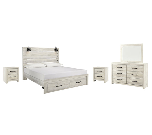 Cambeck Queen Panel Bed with Mirrored Dresser and 2 Nightstands JB's Furniture  Home Furniture, Home Decor, Furniture Store