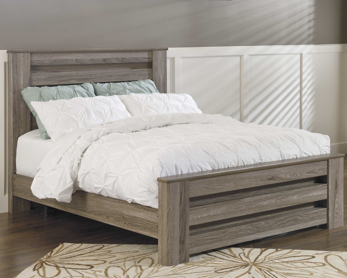 Zelen Queen Panel Bed with Mirrored Dresser and Chest JB's Furniture  Home Furniture, Home Decor, Furniture Store