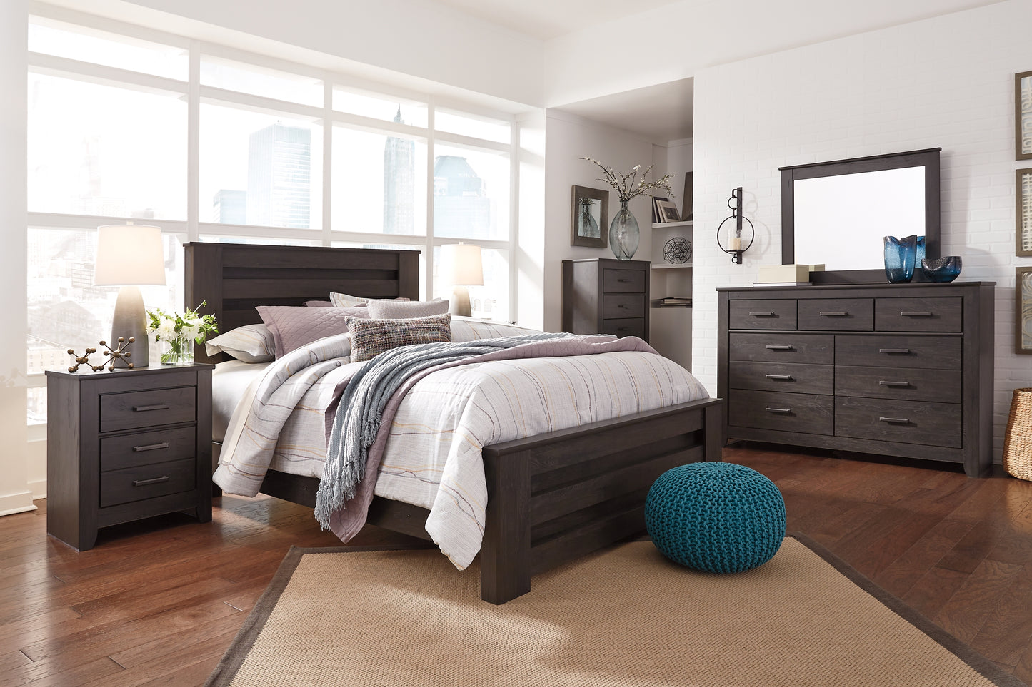 Brinxton Queen Panel Bed with Dresser JB's Furniture  Home Furniture, Home Decor, Furniture Store