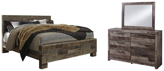 Derekson King Panel Bed with Mirrored Dresser JB's Furniture  Home Furniture, Home Decor, Furniture Store