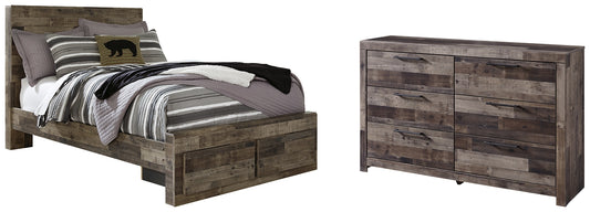 Derekson Full Panel Bed with 2 Storage Drawers with Dresser JB's Furniture  Home Furniture, Home Decor, Furniture Store