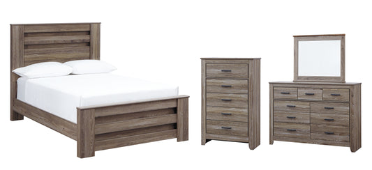 Zelen Full Panel Bed with Mirrored Dresser and Chest JB's Furniture  Home Furniture, Home Decor, Furniture Store
