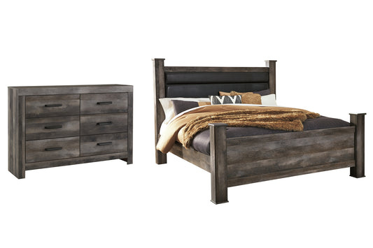 Wynnlow King Poster Bed with Dresser JB's Furniture  Home Furniture, Home Decor, Furniture Store