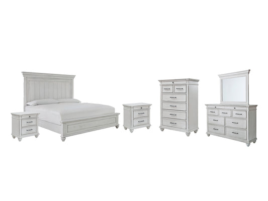 Kanwyn Queen Panel Bed with Mirrored Dresser, Chest and 2 Nightstands JB's Furniture  Home Furniture, Home Decor, Furniture Store