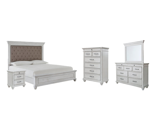 Kanwyn Queen Panel Bed with Mirrored Dresser, Chest and Nightstand JB's Furniture  Home Furniture, Home Decor, Furniture Store