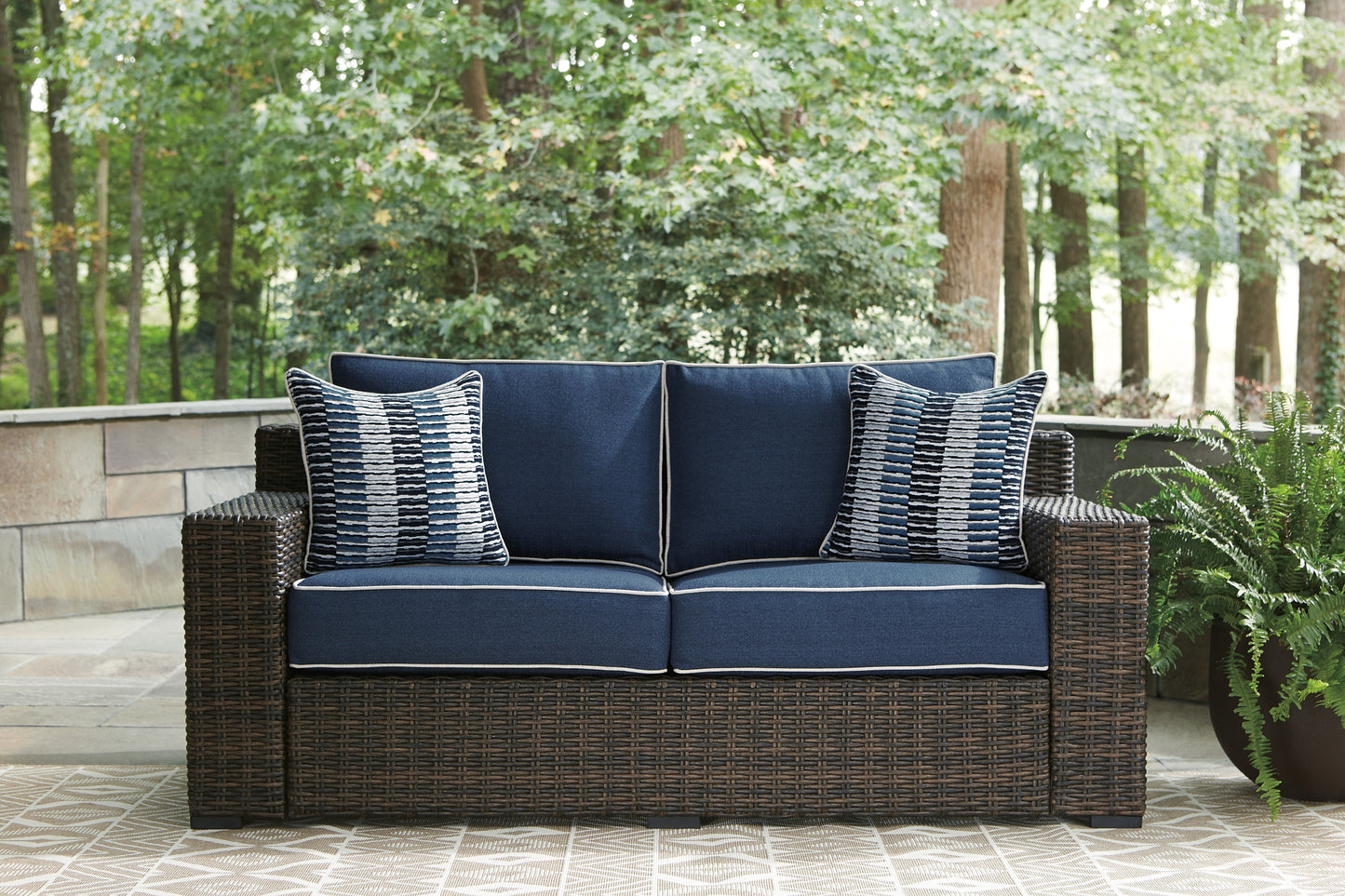 Grasson Lane Outdoor Sofa, Loveseat and Ottoman JB's Furniture Furniture, Bedroom, Accessories