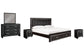 Kaydell King Panel Bed with Storage with Mirrored Dresser and 2 Nightstands JB's Furniture  Home Furniture, Home Decor, Furniture Store