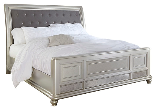 Coralayne King Upholstered Sleigh Bed with Dresser JB's Furniture  Home Furniture, Home Decor, Furniture Store