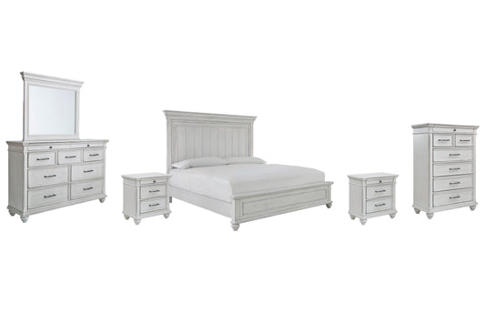Kanwyn King Panel Bed with Mirrored Dresser, Chest and 2 Nightstands JB's Furniture  Home Furniture, Home Decor, Furniture Store