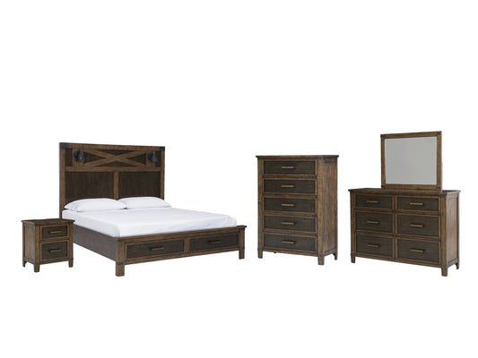 Wyattfield King Panel Bed with Mirrored Dresser, Chest and Nightstand JB's Furniture  Home Furniture, Home Decor, Furniture Store