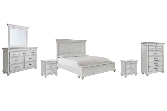 Kanwyn King Panel Bed with Storage with Mirrored Dresser, Chest and 2 Nightstands JB's Furniture  Home Furniture, Home Decor, Furniture Store