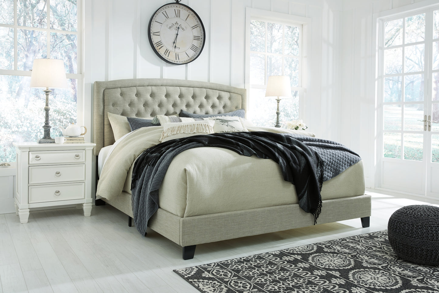 Jerary Queen Upholstered Bed with Mattress JB's Furniture Furniture, Bedroom, Accessories