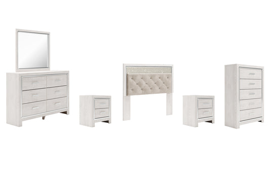 Altyra Queen Panel Headboard with Mirrored Dresser, Chest and 2 Nightstands JB's Furniture  Home Furniture, Home Decor, Furniture Store