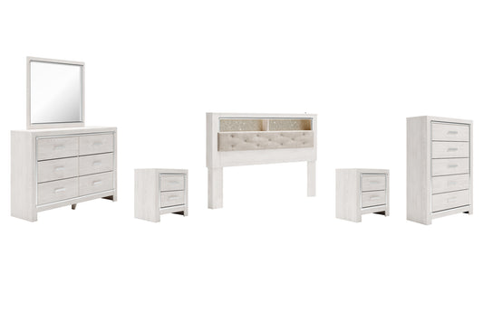 Altyra King Bookcase Headboard with Mirrored Dresser, Chest and 2 Nightstands JB's Furniture  Home Furniture, Home Decor, Furniture Store