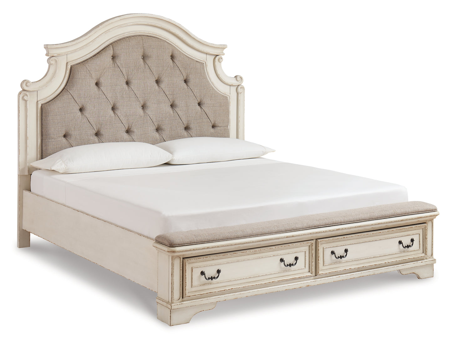 Realyn California King Upholstered Bed with Mirrored Dresser JB's Furniture  Home Furniture, Home Decor, Furniture Store