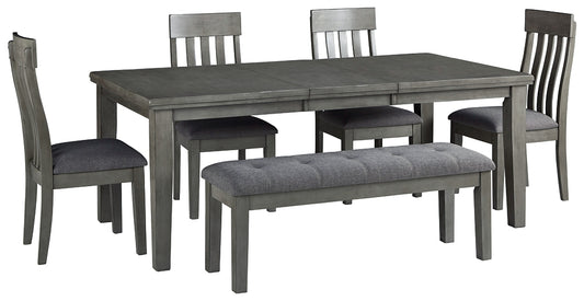 Hallanden Dining Table and 4 Chairs and Bench JB's Furniture  Home Furniture, Home Decor, Furniture Store