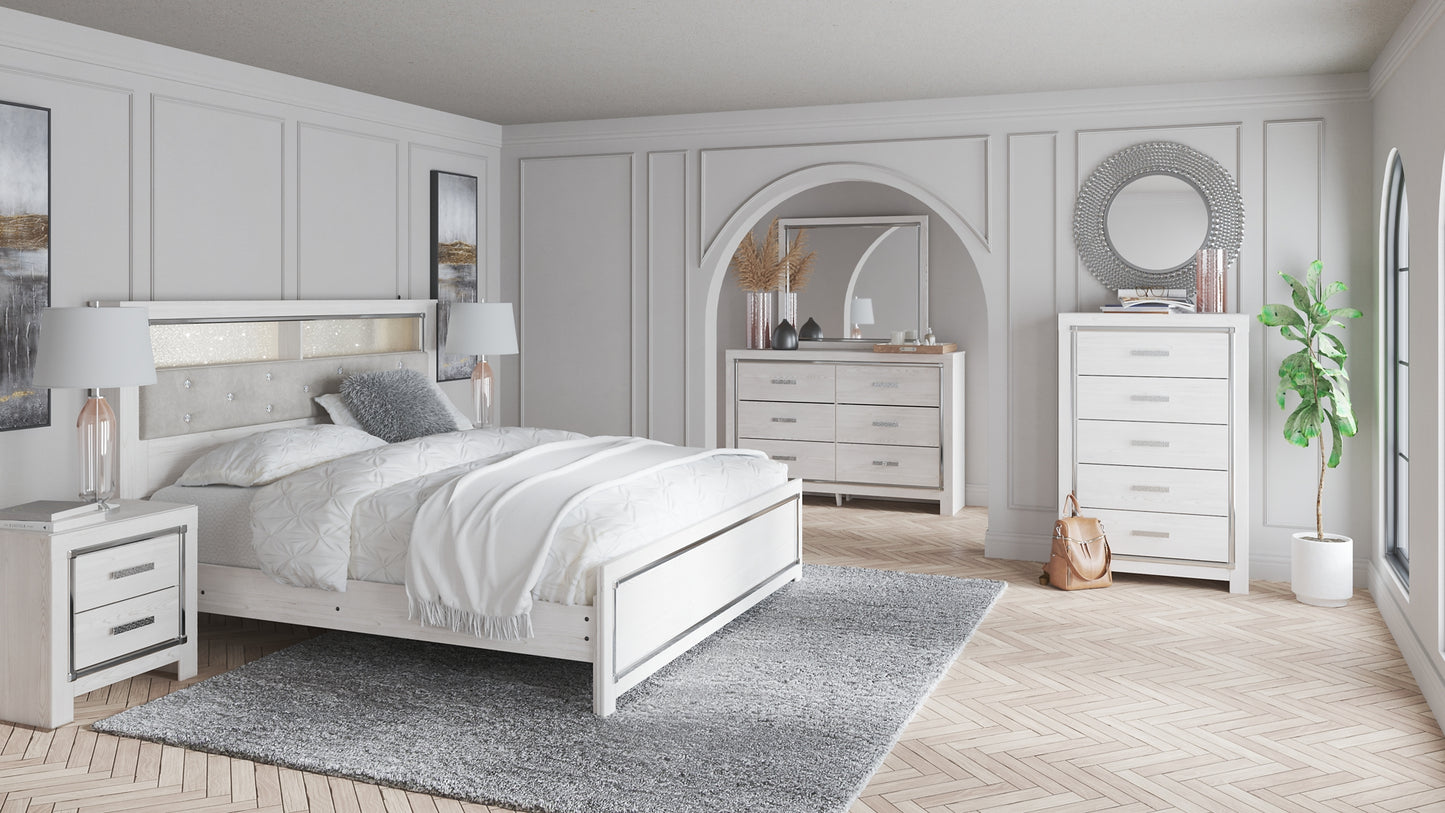 Altyra King Panel Bookcase Bed with Mirrored Dresser, Chest and 2 Nightstands JB's Furniture  Home Furniture, Home Decor, Furniture Store