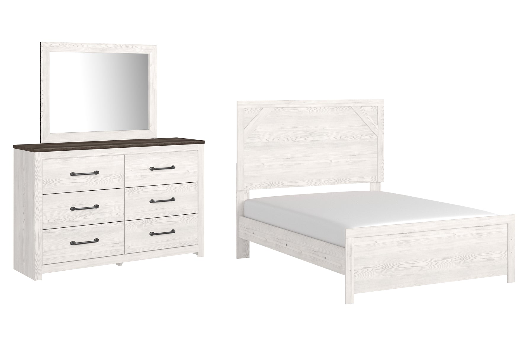 Gerridan Full Panel Bed with Mirrored Dresser JB's Furniture  Home Furniture, Home Decor, Furniture Store