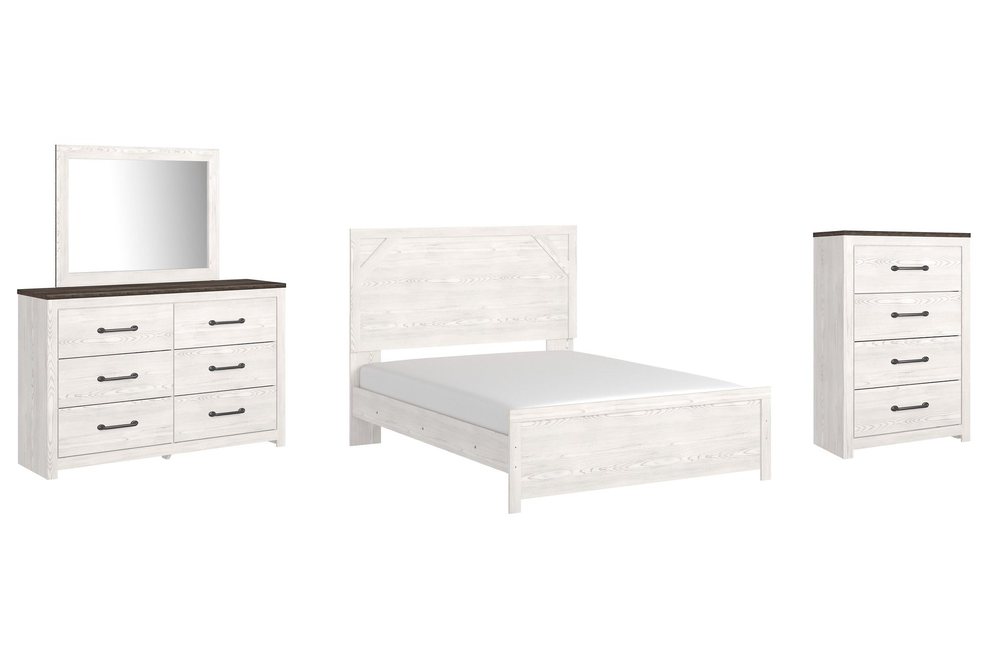 Gerridan Queen Panel Bed with Mirrored Dresser and Chest JB's Furniture  Home Furniture, Home Decor, Furniture Store