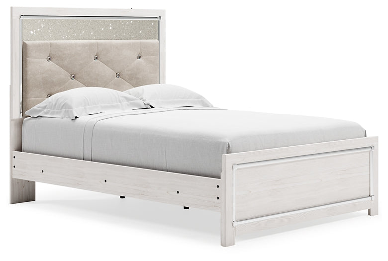 Altyra Full Panel Bed with Mirrored Dresser JB's Furniture Furniture, Bedroom, Accessories