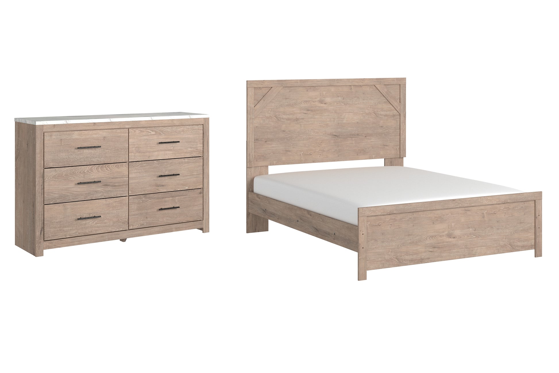 Senniberg Queen Panel Bed with Dresser JB's Furniture  Home Furniture, Home Decor, Furniture Store
