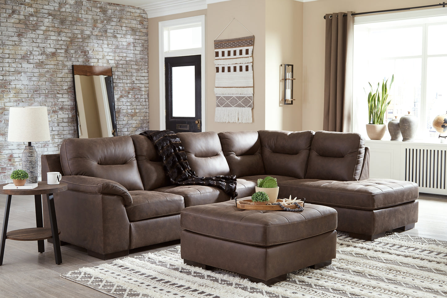 Maderla 2-Piece Sectional with Ottoman JB's Furniture  Home Furniture, Home Decor, Furniture Store