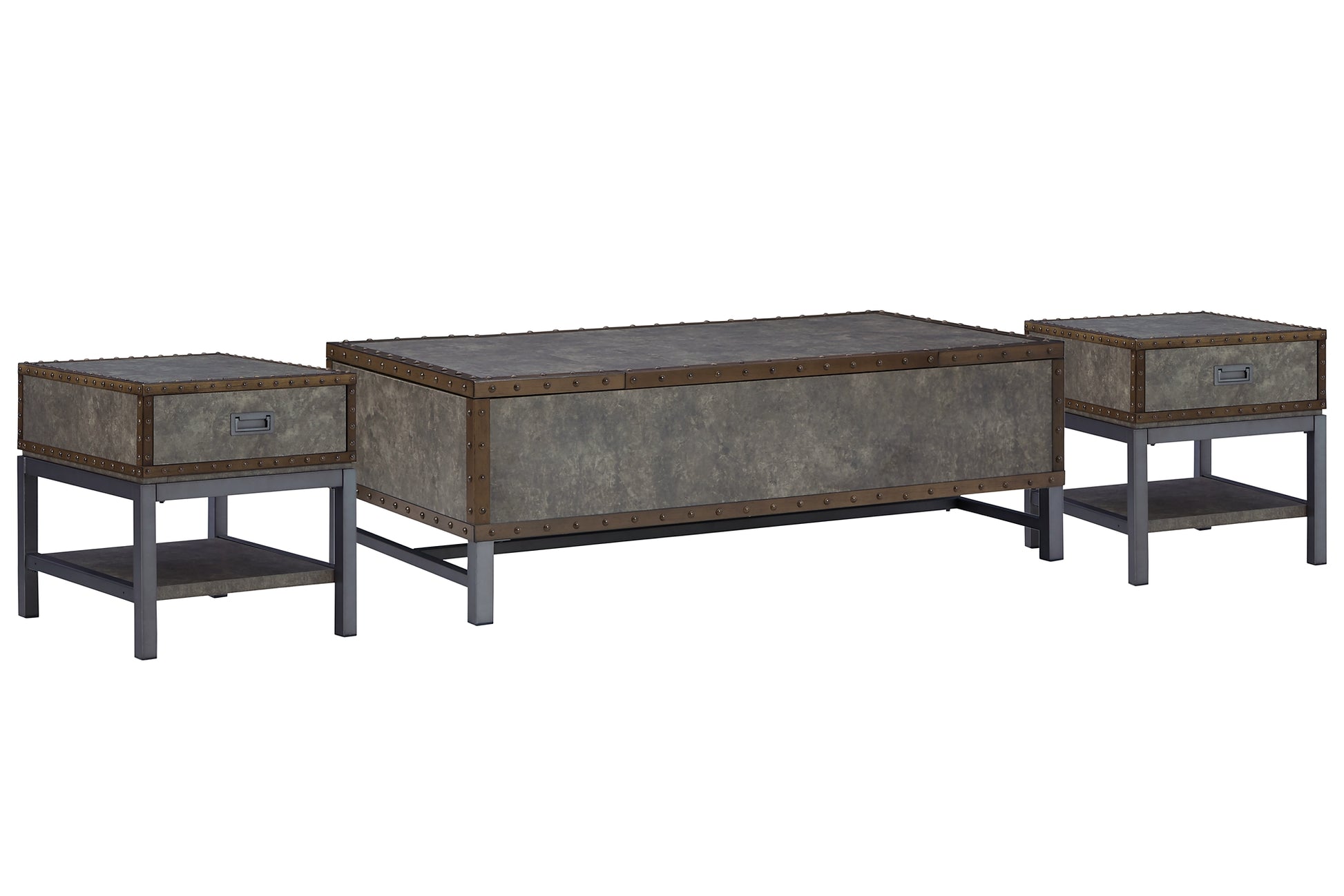 Derrylin Coffee Table with 2 End Tables JB's Furniture  Home Furniture, Home Decor, Furniture Store