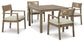 Aria Plains Outdoor Dining Table and 4 Chairs JB's Furniture  Home Furniture, Home Decor, Furniture Store