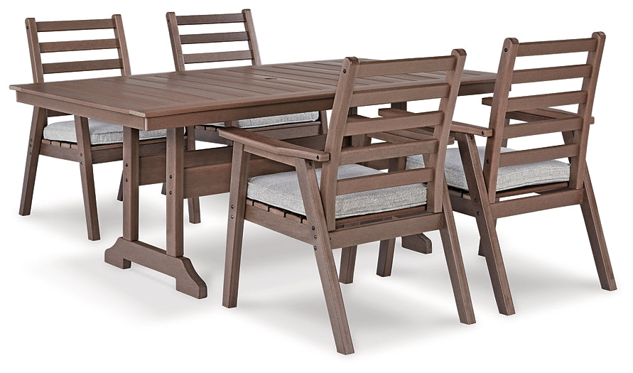 Emmeline Outdoor Dining Table and 4 Chairs