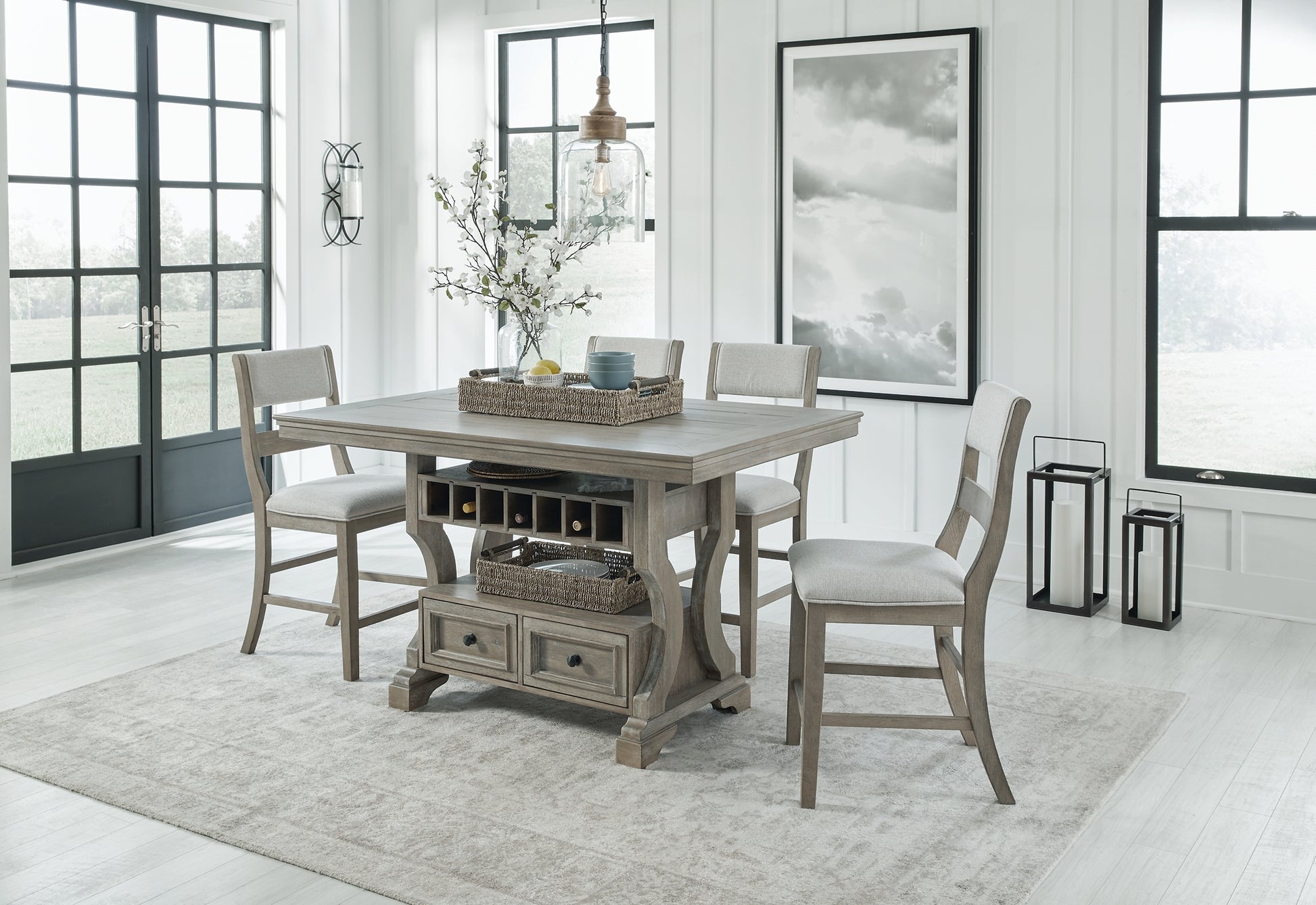 Moreshire Counter Height Dining Table and 4 Barstools JB's Furniture  Home Furniture, Home Decor, Furniture Store