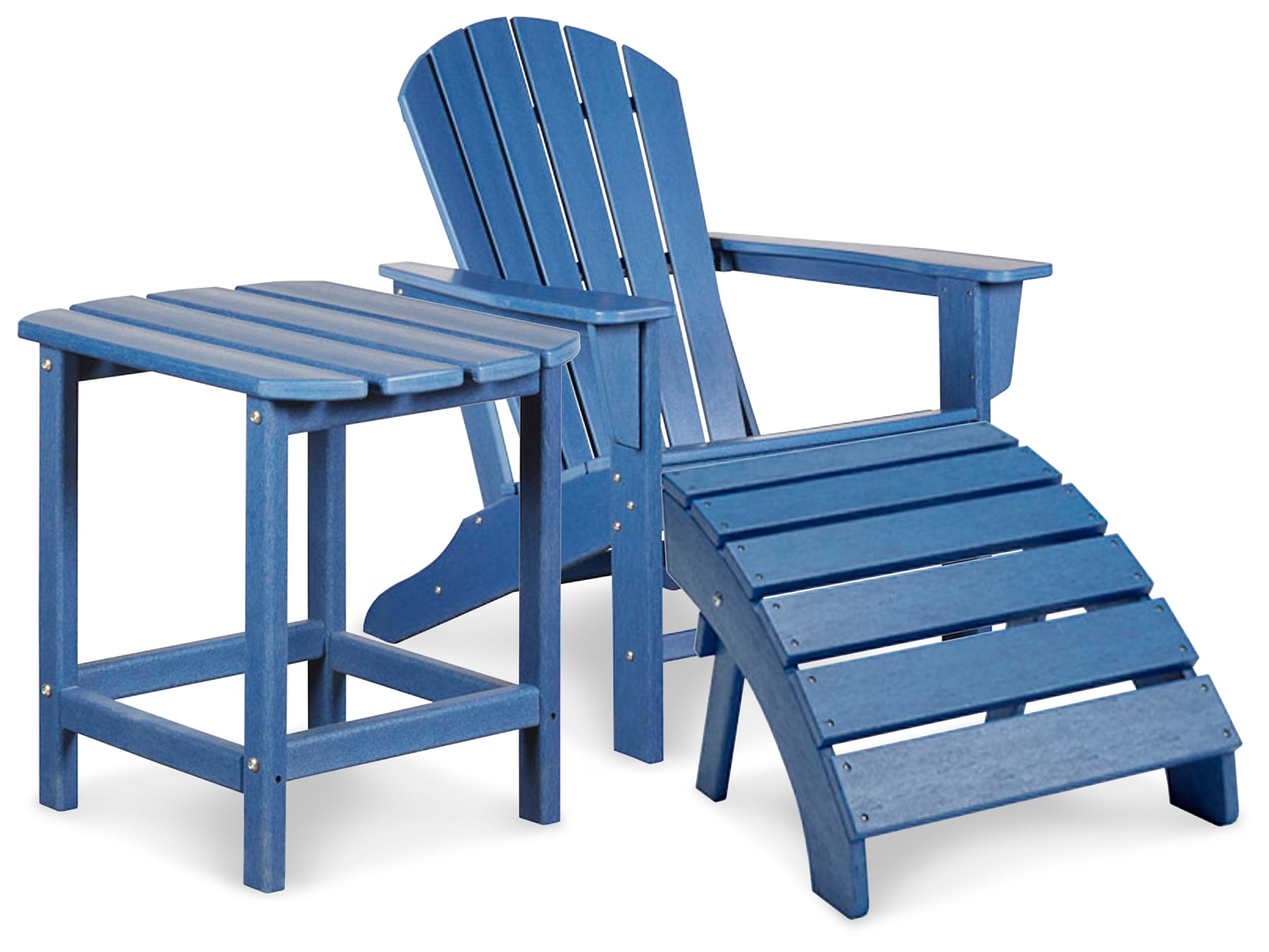 Sundown Treasure Outdoor Adirondack Chair and Ottoman with Side Table JB's Furniture  Home Furniture, Home Decor, Furniture Store
