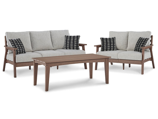 Emmeline Outdoor Sofa and Loveseat with Coffee Table JB's Furniture  Home Furniture, Home Decor, Furniture Store