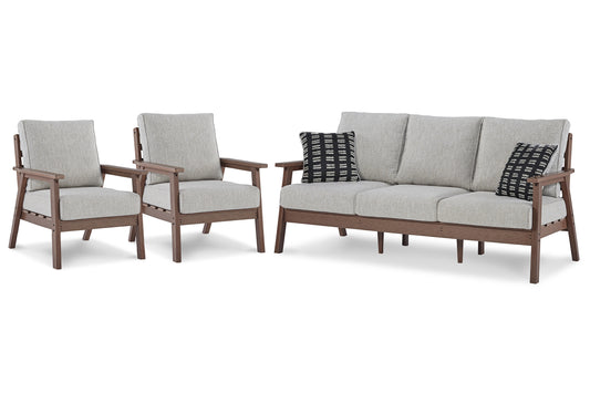 Emmeline Outdoor Sofa with 2 Lounge Chairs JB's Furniture  Home Furniture, Home Decor, Furniture Store