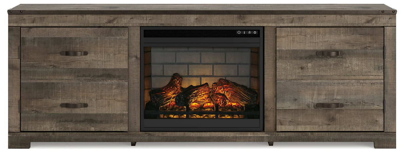 Trinell 72" TV Stand with Electric Fireplace JB's Furniture Furniture, Bedroom, Accessories