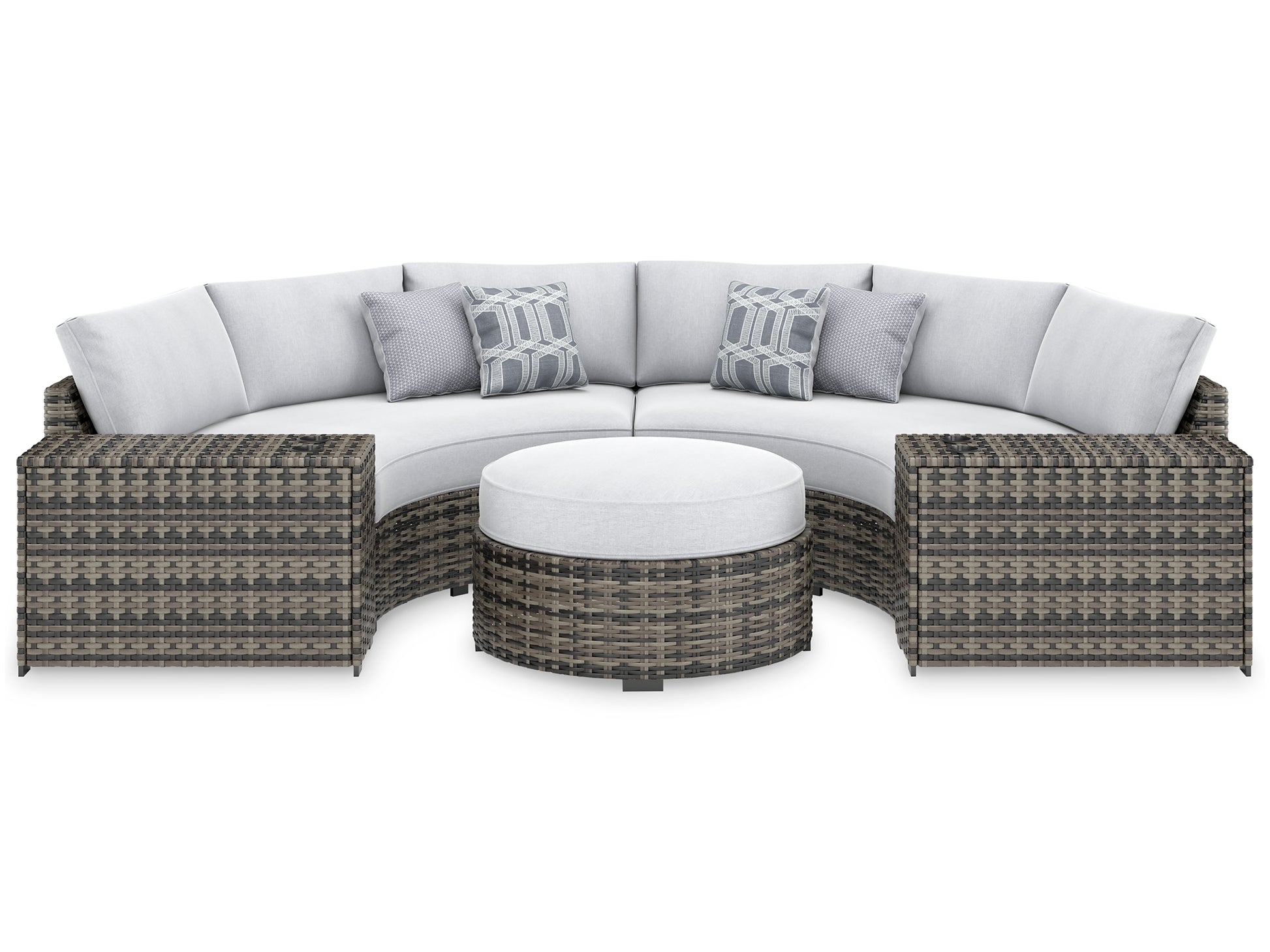 Harbor Court 4-Piece Outdoor Sectional with Ottoman JB's Furniture  Home Furniture, Home Decor, Furniture Store