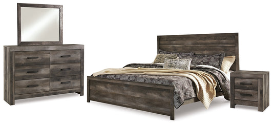 Wynnlow King Panel Bed with Mirrored Dresser and Nightstand JB's Furniture  Home Furniture, Home Decor, Furniture Store