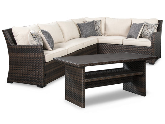 Easy Isle 3-Piece Sofa Sectional and Chair with Table JB's Furniture  Home Furniture, Home Decor, Furniture Store