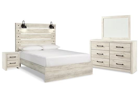 Cambeck Queen Panel Bed with Mirrored Dresser and Nightstand JB's Furniture  Home Furniture, Home Decor, Furniture Store