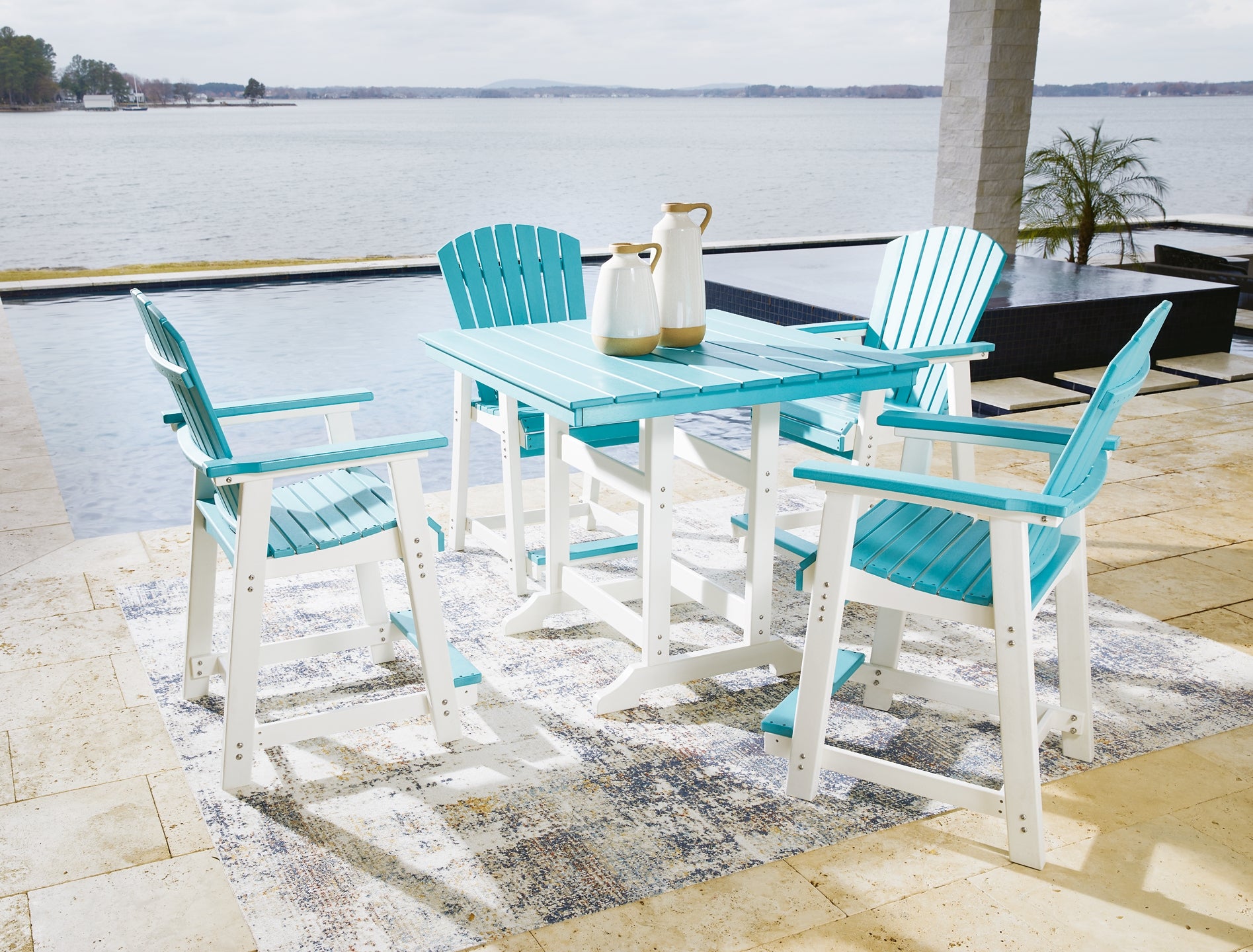 Eisely Outdoor Counter Height Dining Table and 4 Barstools JB's Furniture  Home Furniture, Home Decor, Furniture Store