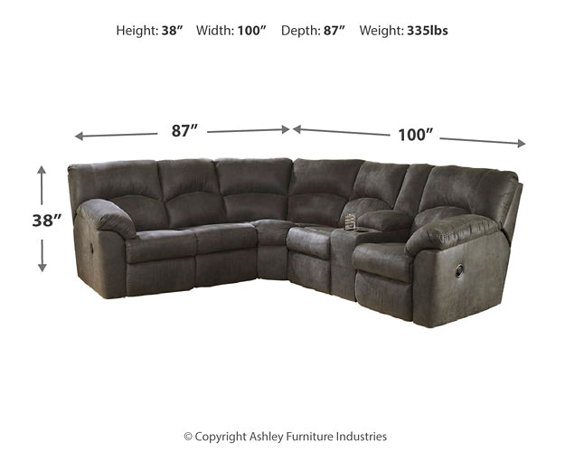 Tambo 2-Piece Sectional with Recliner JB's Furniture  Home Furniture, Home Decor, Furniture Store