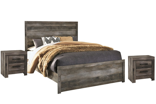 Wynnlow Queen Panel Bed with 2 Nightstands JB's Furniture  Home Furniture, Home Decor, Furniture Store