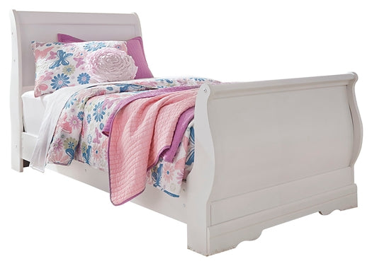Anarasia Twin Sleigh Bed with Mirrored Dresser and 2 Nightstands JB's Furniture  Home Furniture, Home Decor, Furniture Store