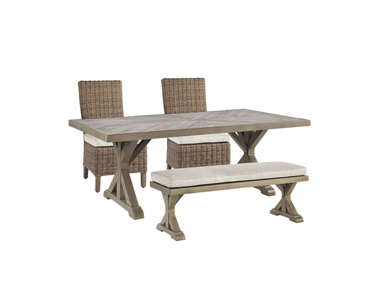 Beachcroft Outdoor Dining Table and 2 Chairs and 2 Benches JB's Furniture  Home Furniture, Home Decor, Furniture Store