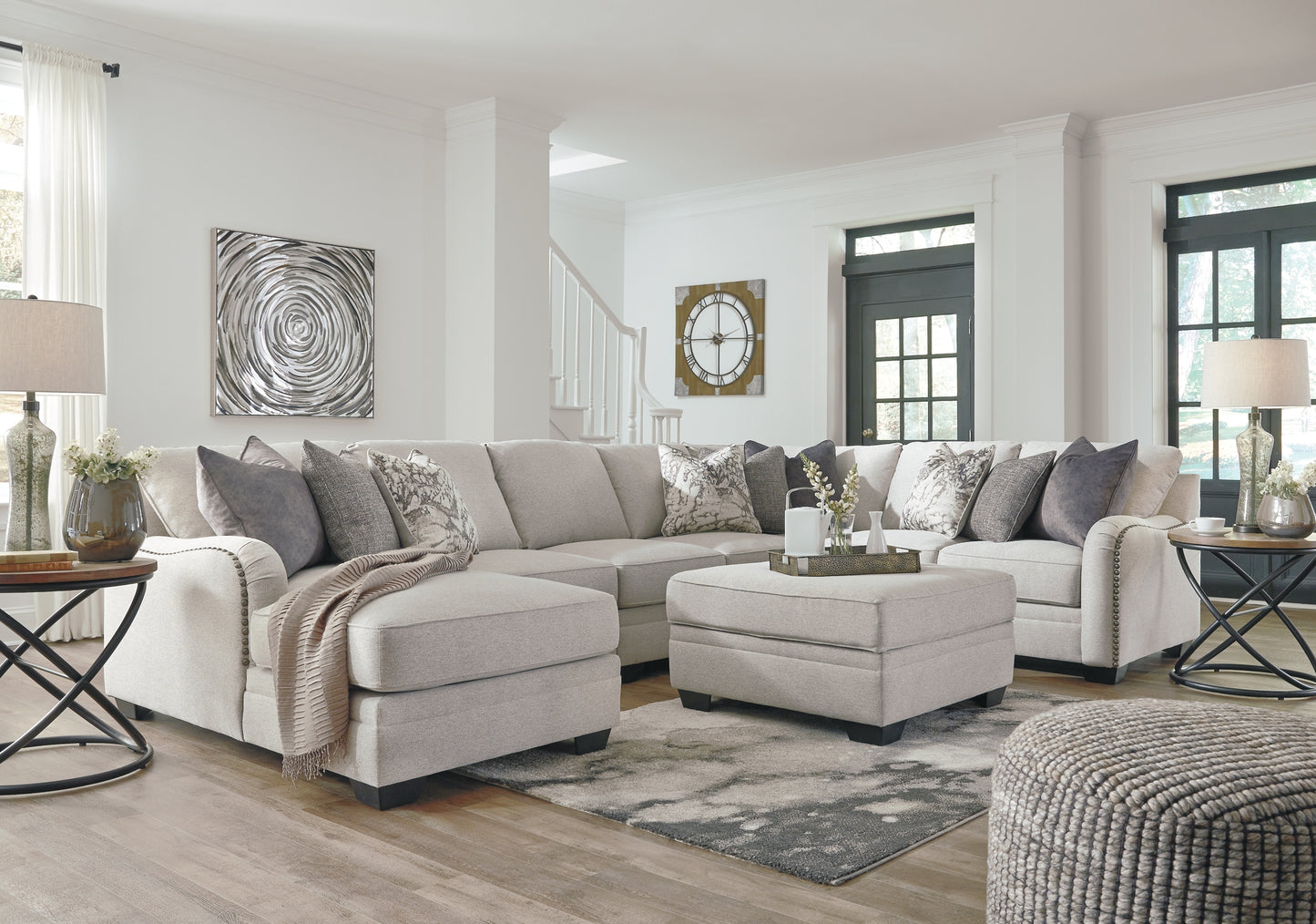 Dellara 5-Piece Sectional with Ottoman JB's Furniture  Home Furniture, Home Decor, Furniture Store