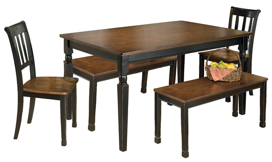 Owingsville Dining Table and 2 Chairs and 2 Benches JB's Furniture  Home Furniture, Home Decor, Furniture Store