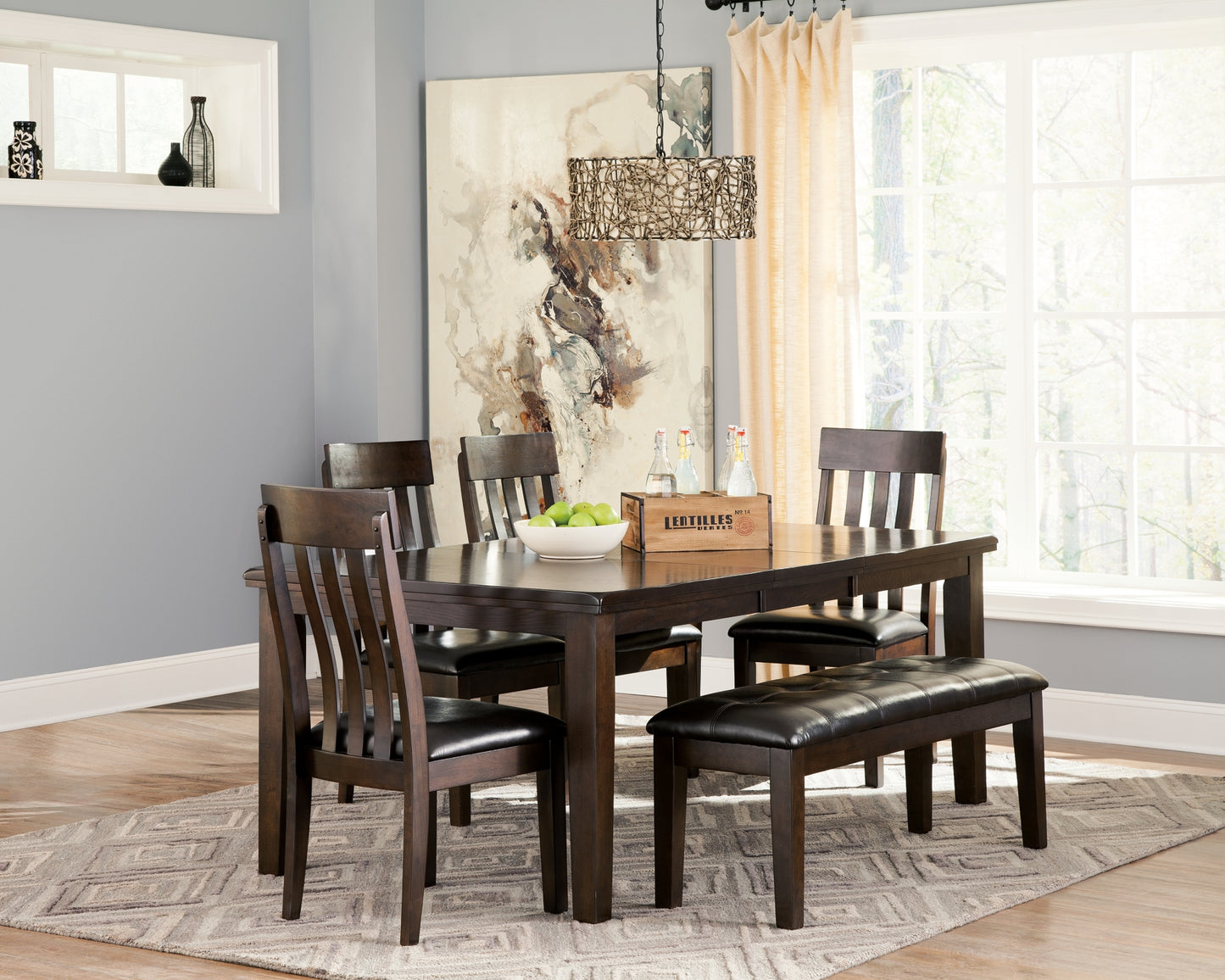 Haddigan Dining Table and 4 Chairs and Bench JB's Furniture  Home Furniture, Home Decor, Furniture Store