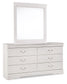 Anarasia Full Sleigh Headboard with Mirrored Dresser JB's Furniture  Home Furniture, Home Decor, Furniture Store