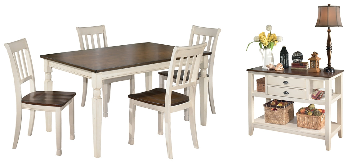 Whitesburg Dining Table and 4 Chairs with Storage JB's Furniture  Home Furniture, Home Decor, Furniture Store