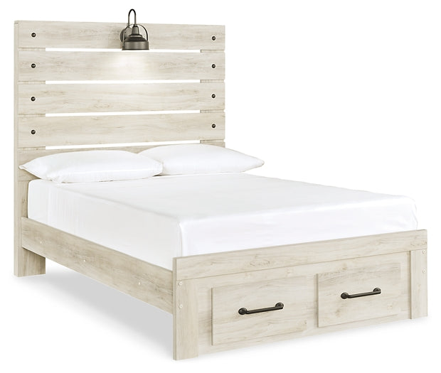 Cambeck Full Panel Bed with 4 Storage Drawers with Mirrored Dresser, Chest and Nightstand JB's Furniture  Home Furniture, Home Decor, Furniture Store